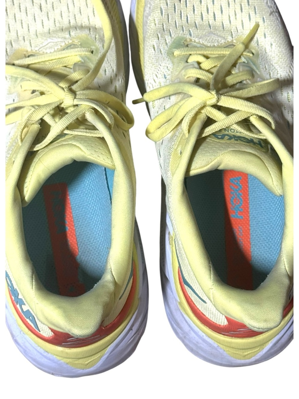 Hoka One One Clifton 8 Yellow Pear Sweet Corn women's size 9 Running Sneakers - Picture 2 of 13
